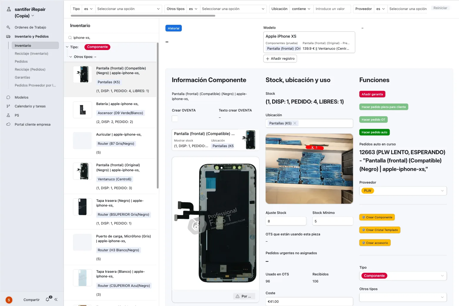 Segunda vista de inventario — foto de ubicación real