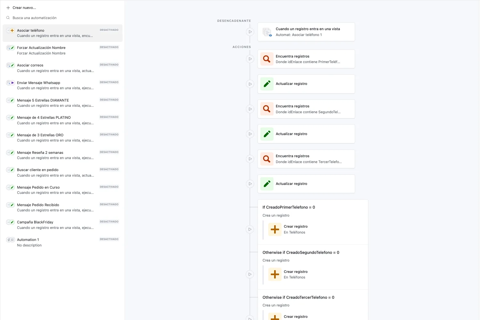 Automatizaciones de mensajes en Airtable