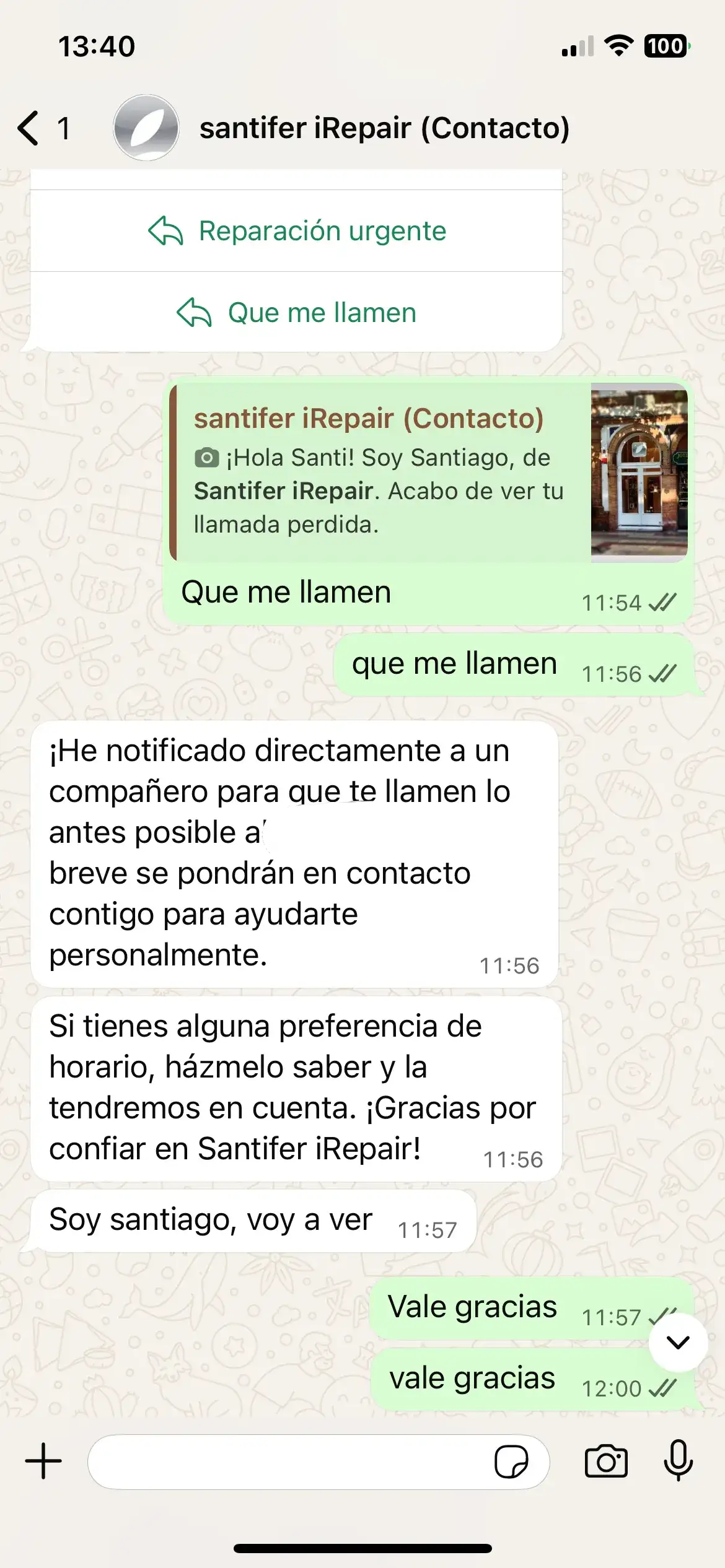 Cliente elige "Que me llamen" → Jacobo escala a HITL y confirma notificación